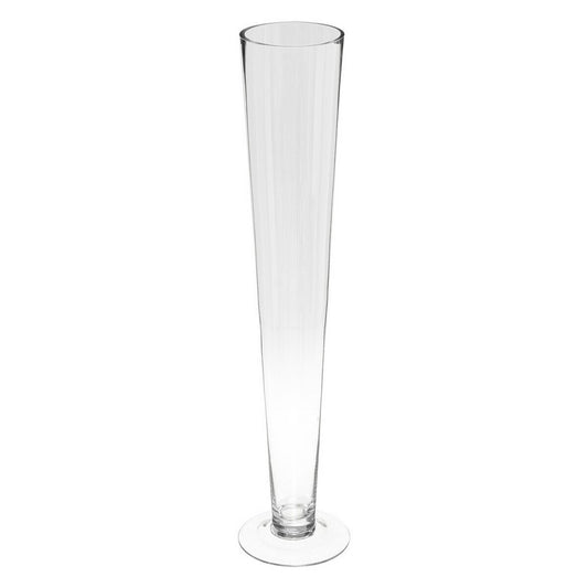 Grand vase transparent à poser au sol - Hauteur 60 cm