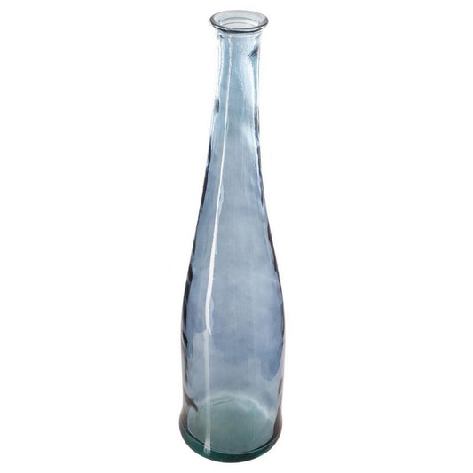 Grand vase à poser au sol bleu de 80 cm