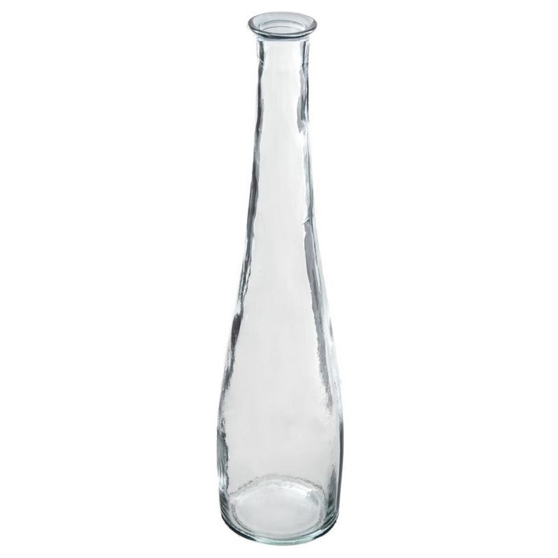 Grand vase à poser au sol transparent 80 cm